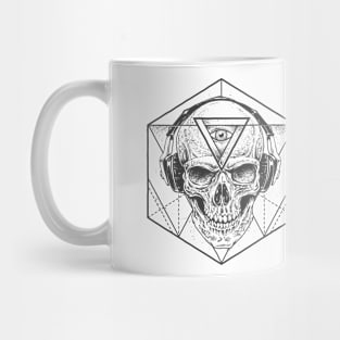 Abstract Skull Art Mug